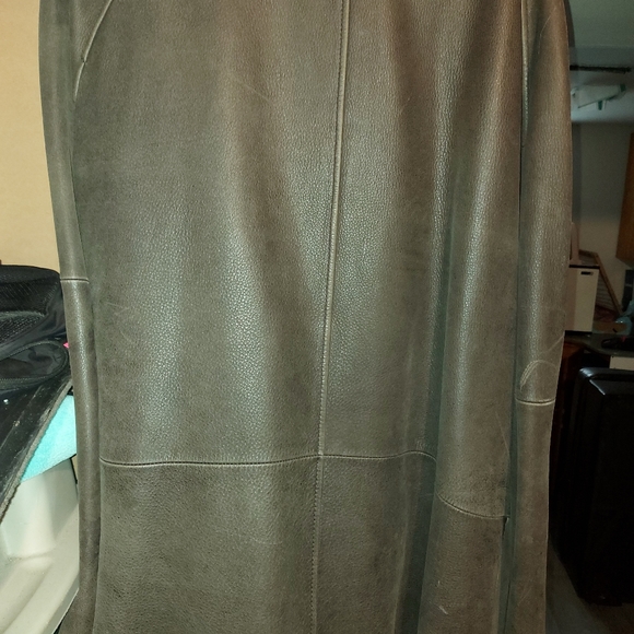 Men's brown 3/4 length - Picture 2 of 3